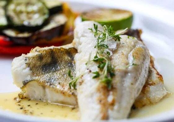Frisch gebratener Bodensee-Zander